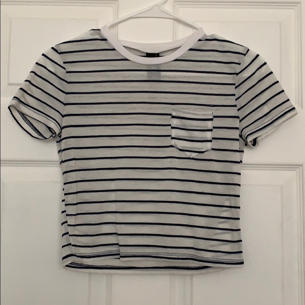 Young & Reckless striped crop top